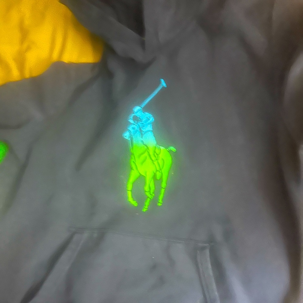 Boys Navy Blue Ralph Lauren Hoodie XL